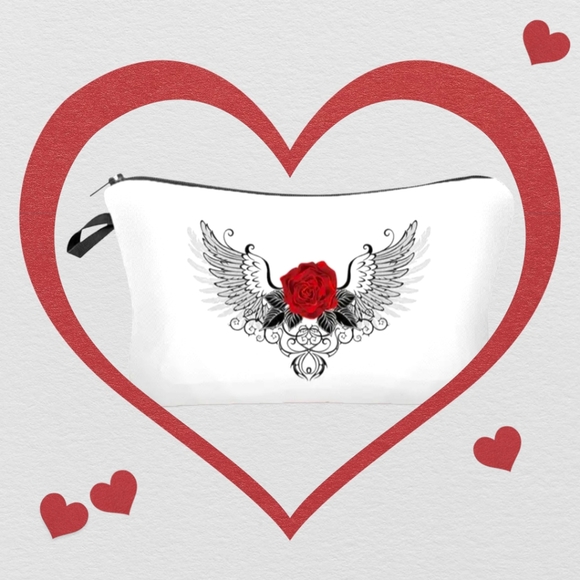 Red Rose Angel Cosmetics Bag - Picture 7 of 13